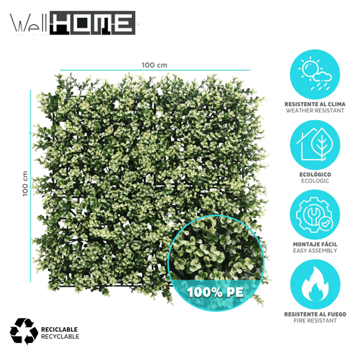 Well Home Jardim Vertical Artificial, Painel de Cerca Viva