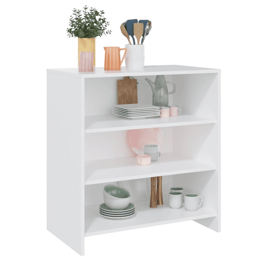 vidaXL Aparador 70x40,5x75 cm aglomerado branco