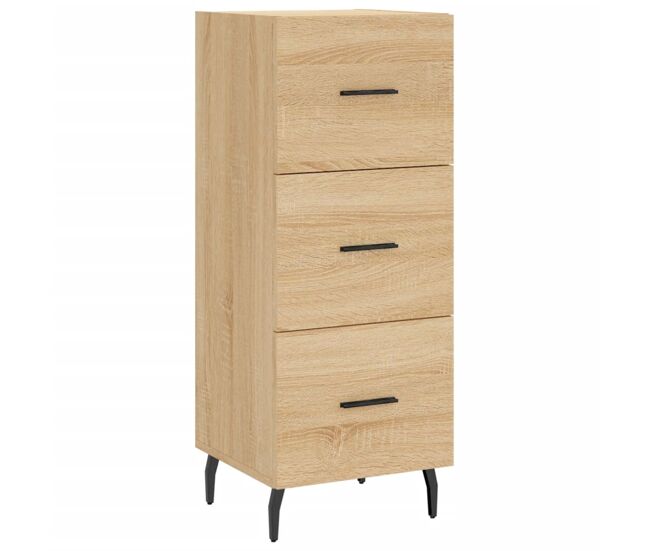 Vidaxl aparador madera contrachapada color roble sonoma 34,5x34x90 cm