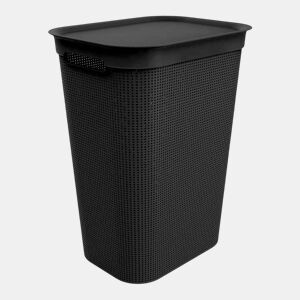 Cesto da Roupa Rotho Brisen Preto 50 L Plástico