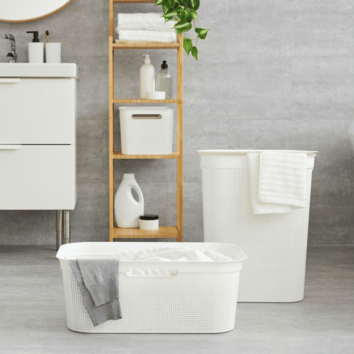 Cesto da Roupa Rotho Brisen Branco 50 L Plástico Cesto da Roupa Rotho Brisen Branco 50 L Plástico