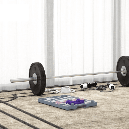 SPORTNOW Conjunto de Halteres de 6 Peças 2 x1 kg 2 x2 kg 2 x3 kg Halteres Hexagonais em Aço com Revestimento em Plástico Antiderrapante e Mala de Transporte para Casa ou Ginásio Multicolor