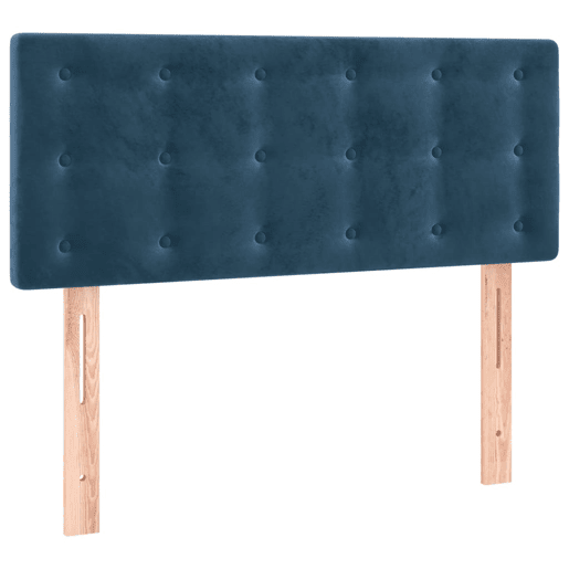 vidaXL Cabeceira de cama c luzes LED veludo 90x5x7888 cm azul-escuro