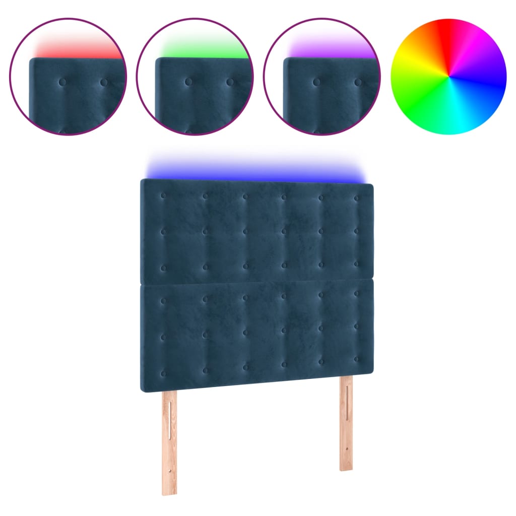Cabecero Con Led 90 Azul