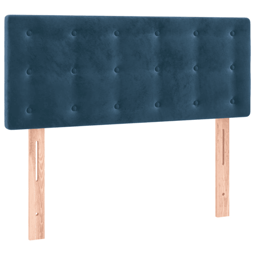 vidaXL Cabeceira de cama c luzes LED veludo 100x5x7888cm azul-escuro vidaXL Cabeceira de cama c luzes LED veludo 100x5x7888cm azul-escuro