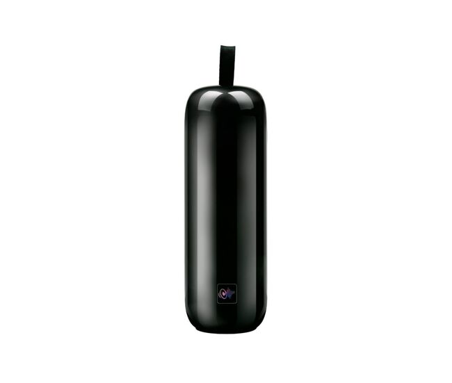 Altavoz portátil 10w 8 modos de luz bluetooth negro ø8,5x24,5 cm