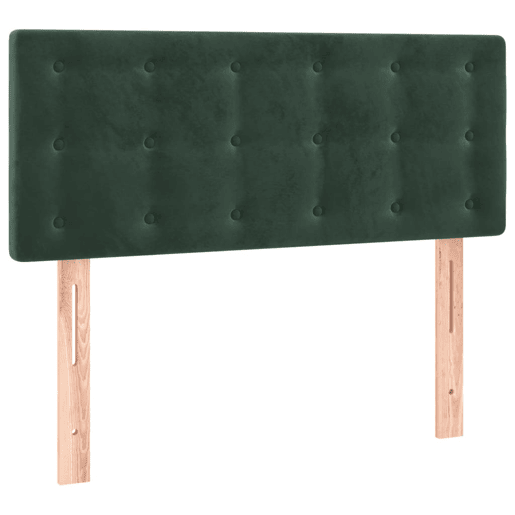 vidaXL Cabeceira de cama c luzes LED veludo 80x5x7888cm verde-escuro vidaXL Cabeceira de cama c luzes LED veludo 80x5x7888cm verde-escuro