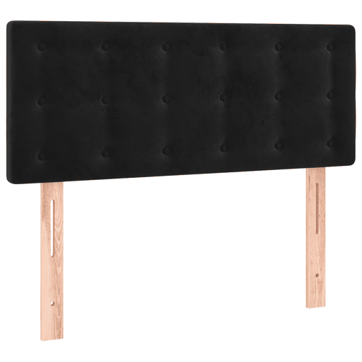 vidaXL Cabeceira de cama c luzes LED veludo 80x5x7888 cm preto