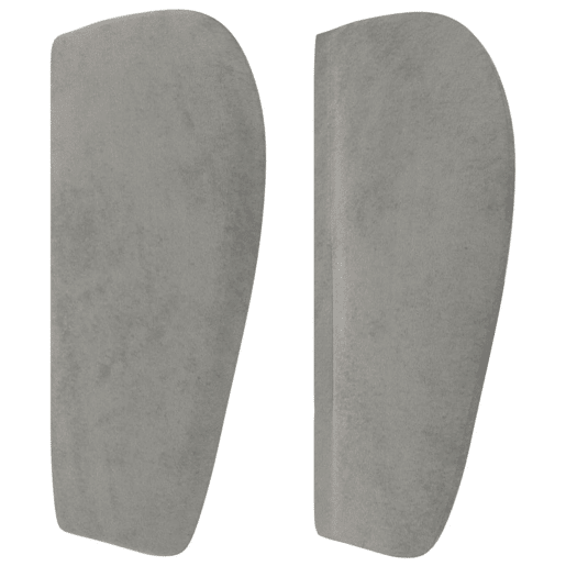 vidaXL Cabeceira de cama c abas veludo 163x23x7888 cm cinzento-claro