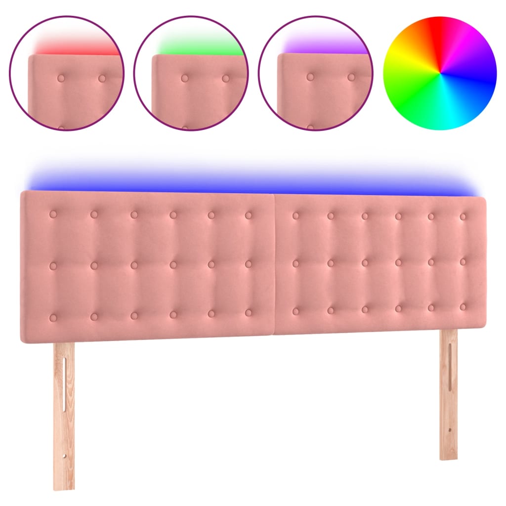 Cabecero Con Led 144 Rosa