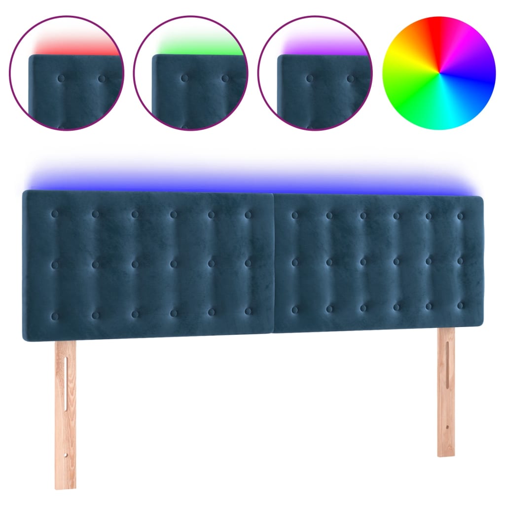 Cabecero Con Led 144 Azul