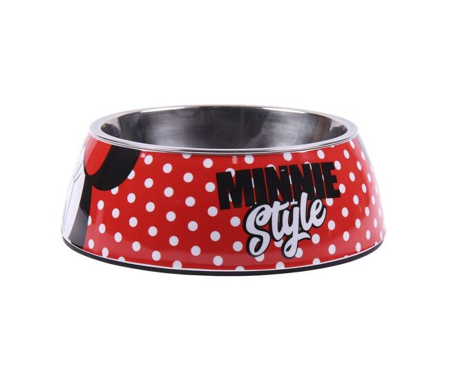 Comedero para perro minnie mouse rojo melamina 180 ml