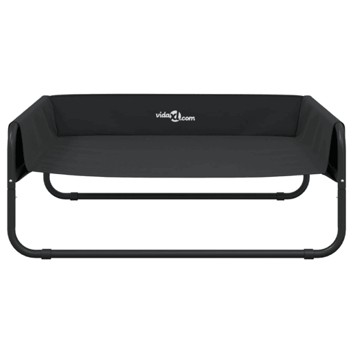 vidaXL Cama para cães elevada tecido oxford e aço antracite