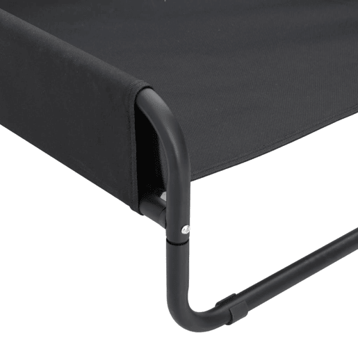 vidaXL Cama para cães elevada tecido oxford e aço antracite