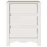 vidaXL Mesa de centro com gaveta Drammen Branco 45 x 35 x 56 cm