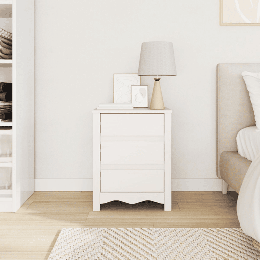vidaXL Mesa de centro com gaveta Drammen Branco 45 x 35 x 56 cm