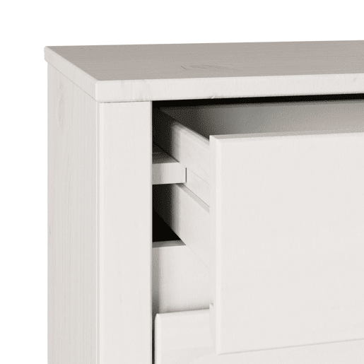 vidaXL Mesa de centro com gaveta Drammen Branco 45 x 35 x 56 cm