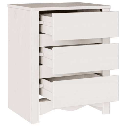 vidaXL Mesa de centro com gaveta Drammen Branco 45 x 35 x 56 cm