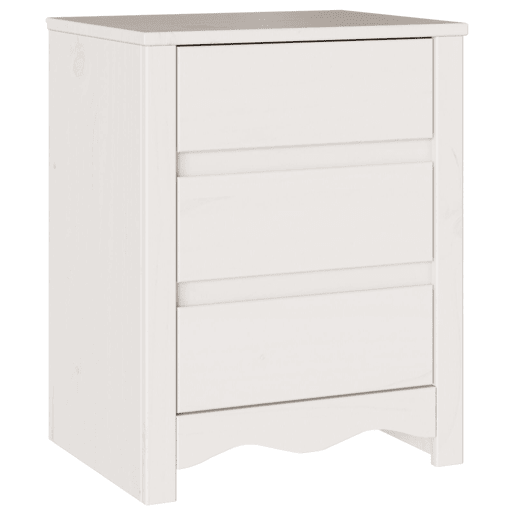vidaXL Mesa de centro com gaveta Drammen Branco 45 x 35 x 56 cm