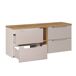 Conjunto mueble lavabo 4 cajones 2 compartimientos y columna Riva 140 Conjunto mueble lavabo 4 cajones 2 compartimientos y columna Riva 140 Beige