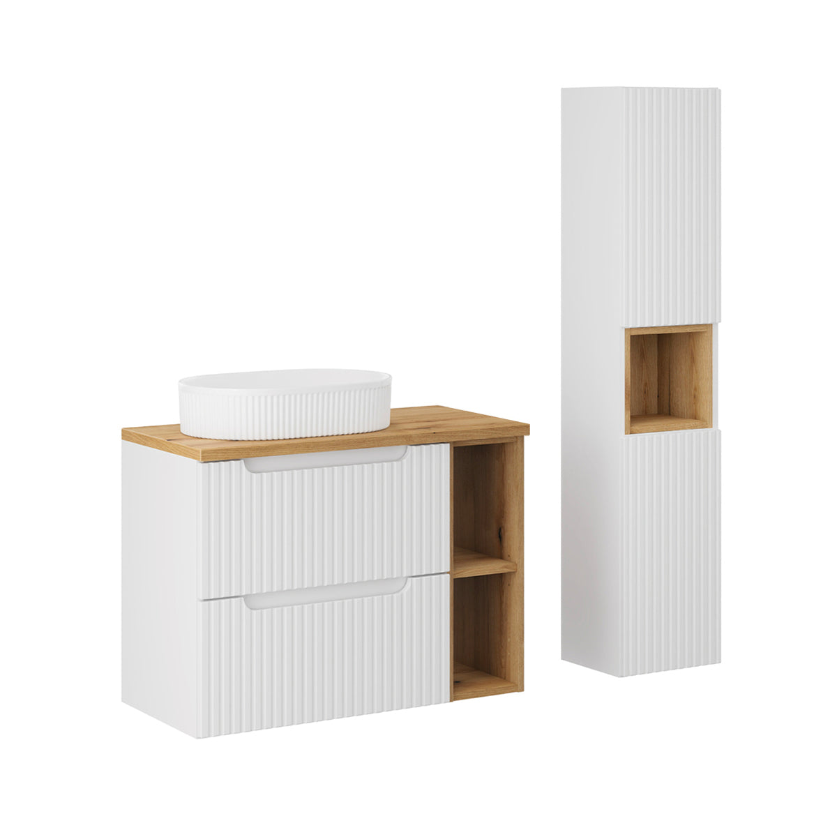 Mueble lavabo Riva 80 Blanco