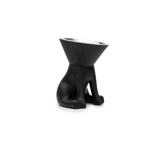 Comedouro para Cão United Pets Up Elisabeth Preto Aço inoxidável Polietileno 1 L