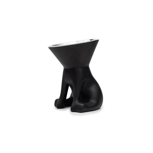Comedouro para Cão United Pets Up Elisabeth Preto Aço inoxidável Polietileno 1 L