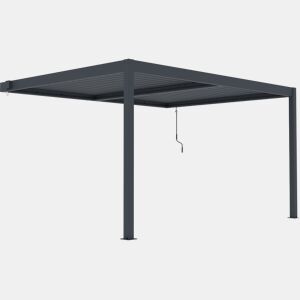 Pérgula em Alumínio Windsor - Cinzento Antracite - 3 x 4 m