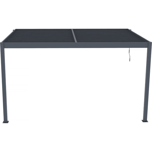 Pérgula em Alumínio Windsor - Cinzento Antracite - 3 x 4 m