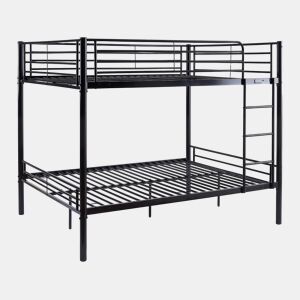 Beliche duplo Adam - Box spring incluído - 140 x 190 cm - Preto