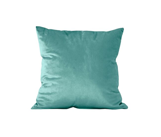 Cojín 45x45cm nauru terciopelo | azul gris crudo verde