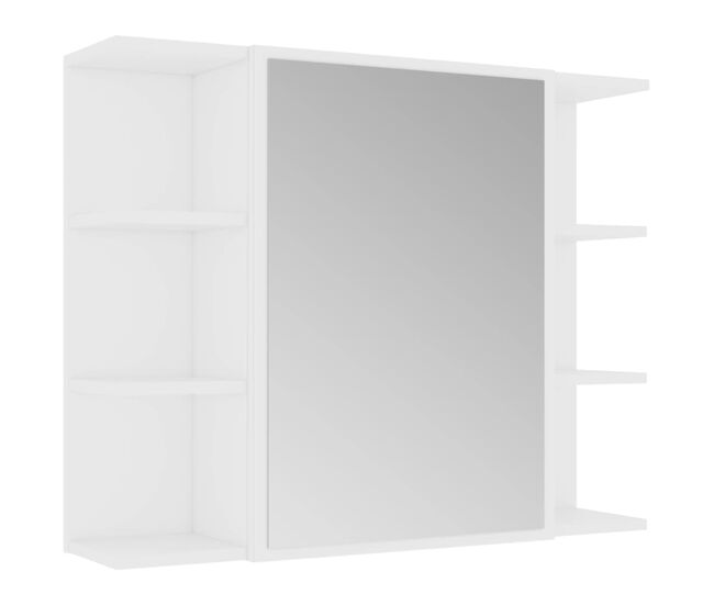 Vidaxl armario de espejo de baño madera contrachapada 80x20,5x64 cm