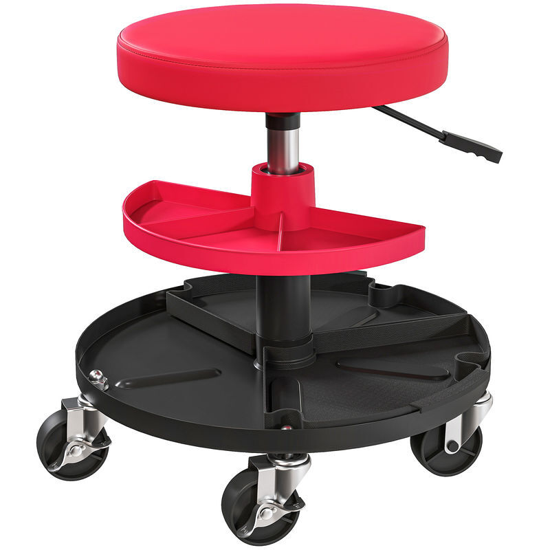 Taburete de Taller Acero, Plástico HOMCOM