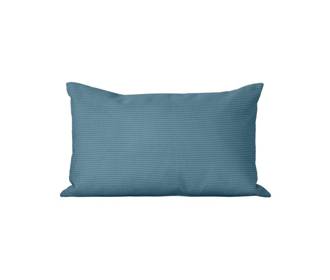 Cojín rectangular 30x50cm pana azul dune
