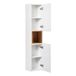 Conjunto mueble lavabo doble 4 puertas y columna Riva 140 Conjunto mueble lavabo doble 4 puertas y columna Riva 140 Blanco