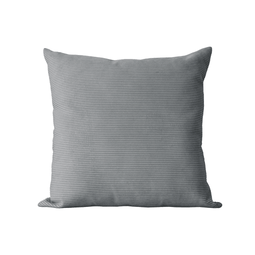 Almofada quadrada veludo cinza 45x45 cm - DUNE Almofada quadrada veludo cinza 45x45 cm - DUNE