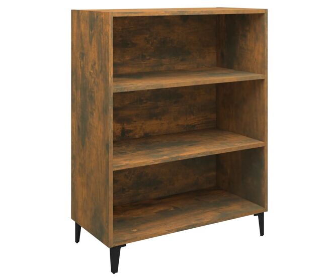 Vidaxl aparador madera contrachapada roble ahumado 69,5x32,5x90 cm