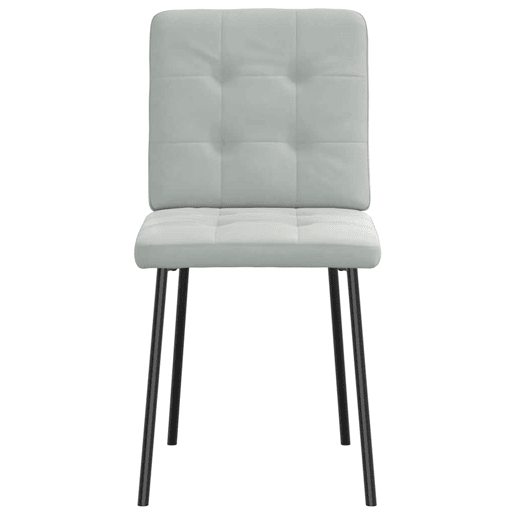 vidaXL Cadeiras de jantar 4 pcs veludo cinzento-claro