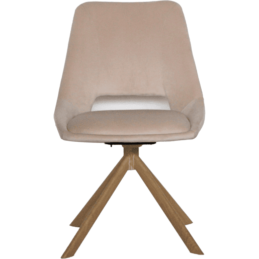 DUPI Cadeira de Jantar CALPE, Poltrona Estofada em Camurça, Design Moderno, 59x49x83 cm (Pacote com 2 Unidades, Veludo Bege)