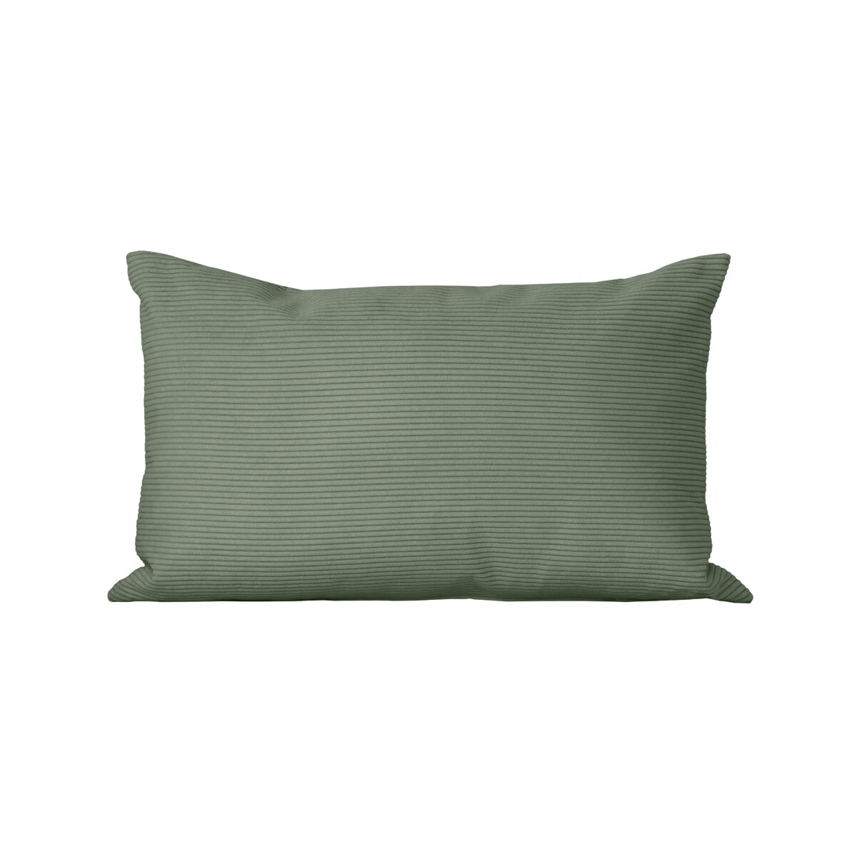Cojín rectangular de pana verde 50x30 cm - dune