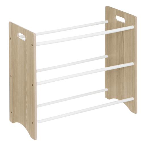 Estante Infantil com 9 Bandejas Play, Móveis Infantis para Quarto e Sala de Jogos, Branco e Carvalho, 60x66x30 cm Estante Infantil com 9 Bandejas Play, Móveis Infantis para Quarto e Sala de Jogos, Branco e Carvalho, 60x66x30 cm