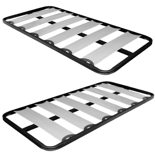 Pacote de Base de Cama de Ripas com Prateleira Larga 40x30mm Conjunto 90x190 e 90x180 cm (Sem Pés)