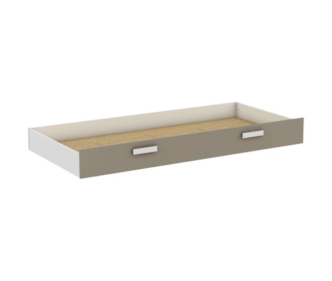 Cajón para cama tidy blanco y arcilla 22x198x93 cm