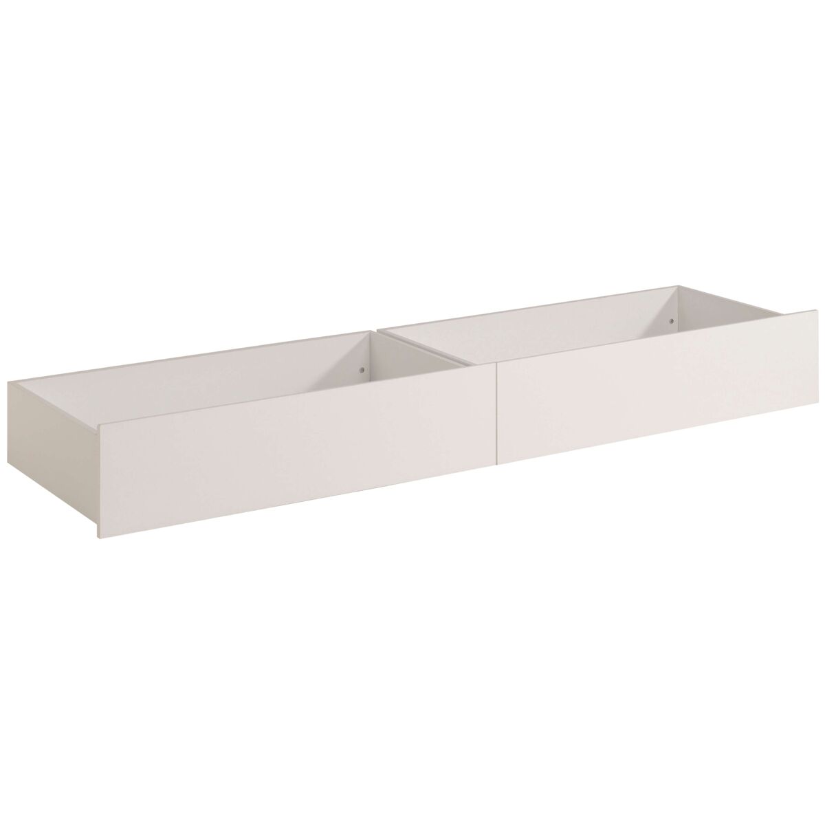 Pack 2 cajones style para camas juveniles color blanco dormitorio habitación almacenaje mueble 25x199x53 cm