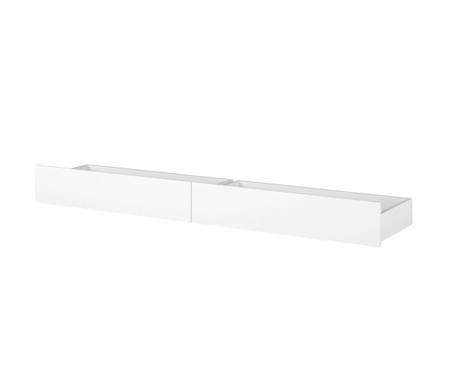 Pack de 2 cajones inferiores para cama child en color blanco mate 21x189x42 cm estilo nórdico