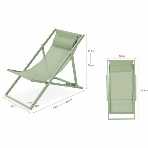 Ligstoel Verde 63 x 104 x 85 cm