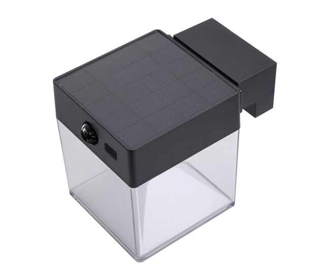 Aplique de pared edm 31831 negro policarbonato abs 4 w 500 lm solar (3000 k) (5000 k) (4000 k)