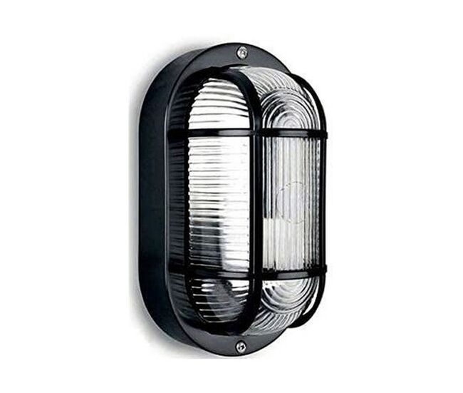 Aplique de pared edm 34351 tarragona negro plástico 40 w e27