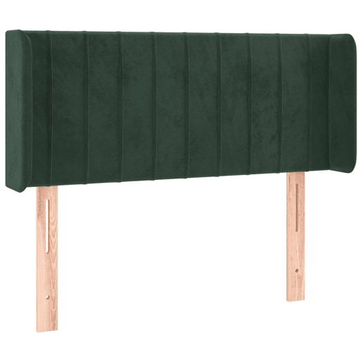 vidaXL Cabeceira de cama c abas veludo 103x16x7888cm verde-escuro vidaXL Cabeceira de cama c abas veludo 103x16x7888cm verde-escuro