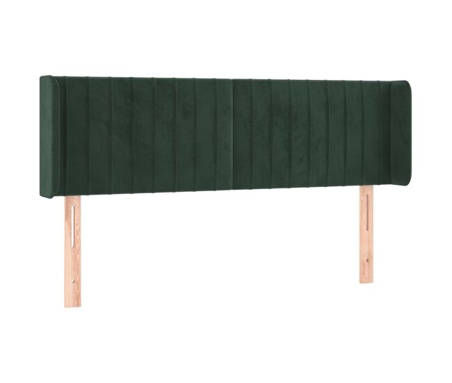 Vidaxl cabecero de terciopelo verde oscuro 147x16x78/88 cm